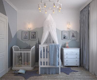 Przytulny pokój dla niemowlaka